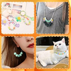 90Pcs 18 Styles Round Food Grade Eco-Friendly Silicone Beads&nbsp;SIL-CJ0001-86