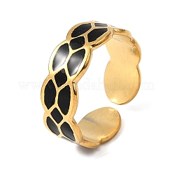 304 Stainless Steel Enamel Cuff Rings&nbsp;LS-RJEW-S650-05G