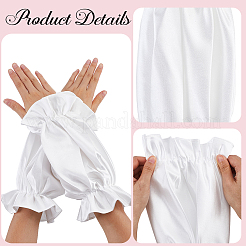 Satin Arm Sleeves for Women&nbsp;AJEW-WH20001-36B