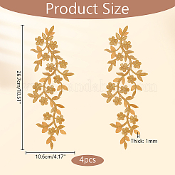 Computerized Embroidery Cloth Iron on/Sew on Patches&nbsp;PATC-WH0007-53