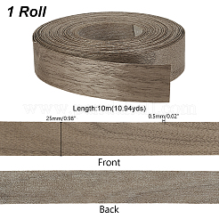ブラックウォールナットエッジバンドストリップ  キャビネット修理用  家具の修復  キャメル  25x0.5mm  10 m /ロール&nbsp;DIY-WH0504-286B