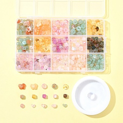 DIY アクリルビーズブレスレット作成キット  ミックスカラー  4~10x6.5~13x4~6mm  穴：1.4~2mm&nbsp;DIY-FS0008-20