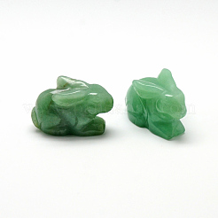 Bunny Natural Green Aventurine Home Display Decorations&nbsp;G-R414-14D