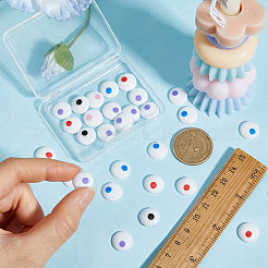 180Pcs 6 Colors Resin Cabochons&nbsp;RESI-FH0001-73