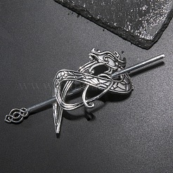 Tibetan Style Alloy Hair Sticks&nbsp;PW-WGAED14-02