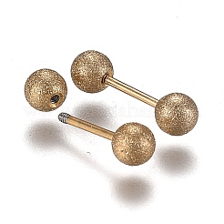 304 Stainless Steel Ball Stud Earrings&nbsp;EJEW-H113-01G-C