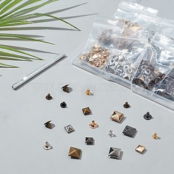 Brass with Iron Flat Square Rivets&nbsp;FIND-WR0011-68
