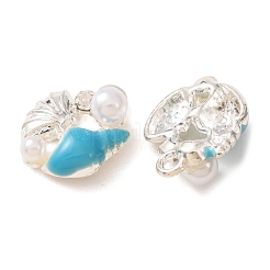 Alloy with Crystal Rhinestone & Enamel Pendants&nbsp;RB-CBAC8D9-01S-02