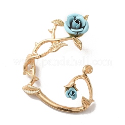 Alloy Rose Climber Wrap Around Stud Earrings for Women&nbsp;EJEW-A096-01A