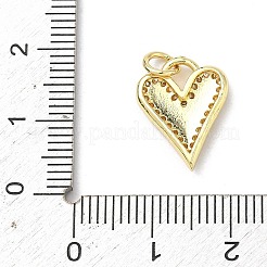 Brass Micro Pave Cubic Zirconia Pendants&nbsp;KK-H255-23G