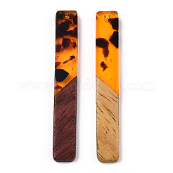 Transparent Resin & Walnut Wood Big Pendants&nbsp;RESI-TAC0017-44