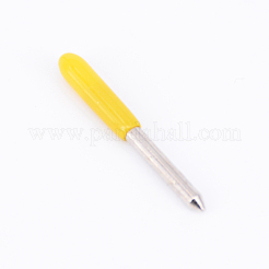 タングステン鋼レタリングナイフ  角度30°  プラスチックカップ付き  ステンレス鋼色  25x2.8mm  ピン：1mm&nbsp;FIND-WH0053-46P