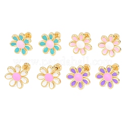 Valentine's Day Brass Stud Earrings&nbsp;EJEW-D359-01G