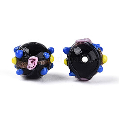 Handmade Gold Sand Lampwork Beads&nbsp;LAMP-N038-02A
