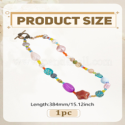 1Pc Ceramic Resin Beaded Necklaces for Women&nbsp;NJEW-LP0003-46