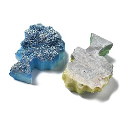 電気メッキ天然水晶ツリーディスプレイ装飾  ホームオフィスの装飾のための机の彫像  ミックスカラー  80~90x56~67x25~28mm&nbsp;DJEW-B012-04