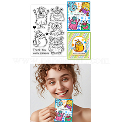 Custom Summer Theme PVC Plastic Clear Stamps&nbsp;DIY-WH0631-0731