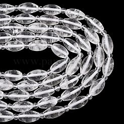 Natural Quartz Crystal Beads Strands&nbsp;G-G453-C08-8x13mm