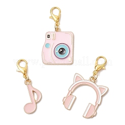 Music Theme Alloy Enamel Pendant Decorations&nbsp;HJEW-JM03285