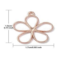Alloy Hollow Pendants&nbsp;FIND-YW0004-42RG