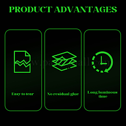 10M Luminous PET Adhesive Tape for Stage&nbsp;AJEW-SP0002-35A-01