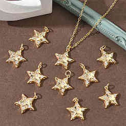 SHEGRACE Brass Clear Cubic Zirconia Pendants&nbsp;XGRQ3K910-524G