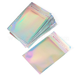 レーザーOPPセロハン保存袋  セルフシールバッグ  長方形  カラフル  8.8~11.2x7x0.01cm&nbsp;OPP-TADJ0001-06C