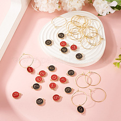 2 Sets Alloy Enamel Charms&nbsp;ENAM-TA0002-80