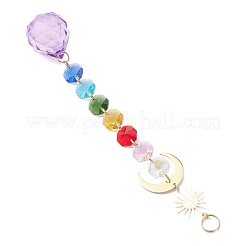 Glass Teardrop Window Hanging Suncatchers&nbsp;HJEW-JM04516