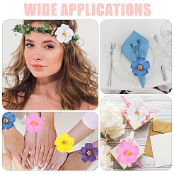 24Pcs 8 Colors EVA Artificial Flower Head&nbsp;AJEW-CA0005-43