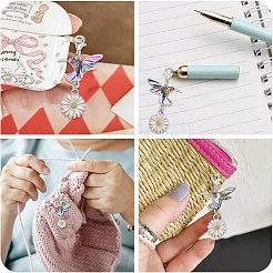 30Pcs Alloy Enamel & Wood Pendant Decorations&nbsp;HJEW-YW00524
