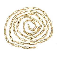 Brass & Stainless Steel Paperclip Chains&nbsp;CHS-XCP0001-05