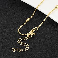 Brass Satellite Chains Necklace for Women&nbsp;NJEW-P265-17G