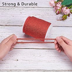 ポリエステルコード  ツイストコード  レッド  5mm  約18~19ヤード/ロール（16.4m〜17.3m /ロール）&nbsp;NWIR-PH0001-07M