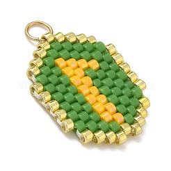 Beaded Number 1 Charms&nbsp;PALLOY-MZ00907-02