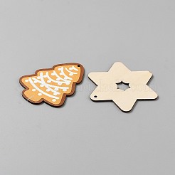 12Pcs Christmas Theme Wood Pendant Decorations&nbsp;DIY-WH0899-257