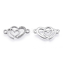 Alloy Rhinestone Links connectors&nbsp;ALRI-Q065-23P