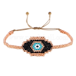 Friendship Evil Eye Loom Pattern Seed Beads Bracelets for Women&nbsp;BJEW-C011-47