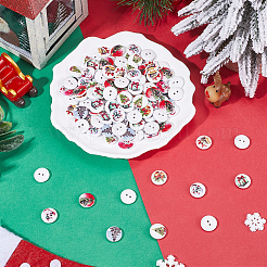300Pcs Holiday Buttons&nbsp;BUTT-SP0001-01