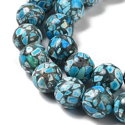 Synthetic Gemstone Dyed Beads Strands&nbsp;G-P507-03B-10