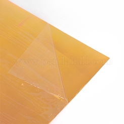 透明なポリ塩化ビニールのビニールシート  虹色の魔法の鏡効果  オレンジ  30.2x20.2x0.06cm&nbsp;DIY-WH0163-09A-05