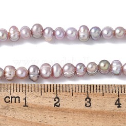 Natural Cultured Freshwater Pearl Beads Strands&nbsp;PEAR-I007-07M-02