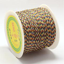 編みナイロンコード  マクラメ編みのロープ  ジュエリー作りのための糸編み工芸  カラフル  1.0mm  約109.36ヤード（100m）/ロール&nbsp;NWIR-R027-1.0mm-368