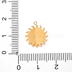 Natural Tiger Eye Sun Charms&nbsp;STAS-I331-30G