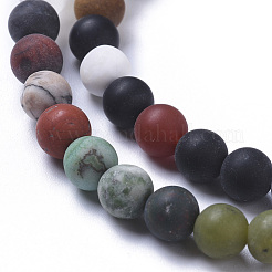Natural Mixed Gemstone Beads Strands&nbsp;G-F668-09-6mm