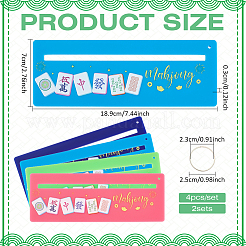 Acrylic Mahjong Rules Reader&nbsp;DIY-BC0017-07