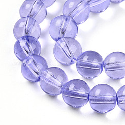 Baking Paint Transparent Glass Beads Strands&nbsp;DGLA-N006-8mm-06