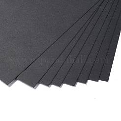 DIY ハードカバー紙スクラップ ブック フォト アルバム  黒の内紙付き  直腸  ブラック  26.5x21x4.2cm  30枚/本&nbsp;DIY-A036-06A