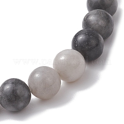 Round Natural Hawk's Eye Beads Stretch Bracelets for Women&nbsp;BJEW-JB12733