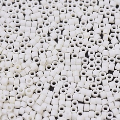 MIYUKIデリカビーズ小  シリンダー  日本製シードビーズ  15/0  （dbs0352)マット不透明クリーム  1.1x1.3mm  穴：0.7mm  約35000PCS /ボトル  10 G /ボトル&nbsp;SEED-JP0008-DBS0352